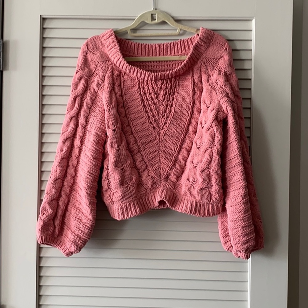 Bell sleeve sweater